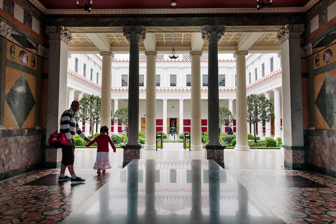 The Getty Villa is a replica of a Roman villa